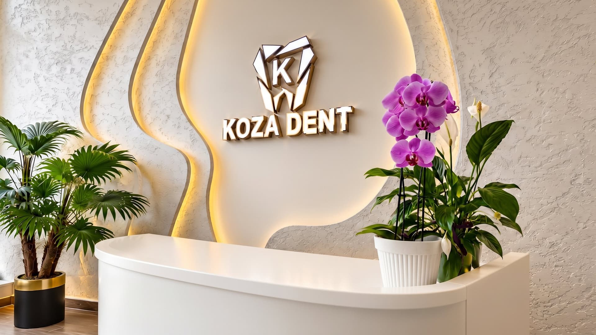 Koza Dent Clinic resepsiyonu